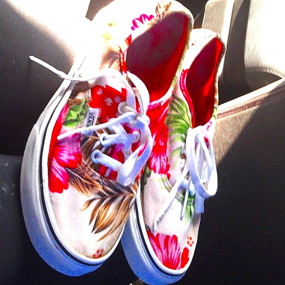 Vans 5.5 mens floral print